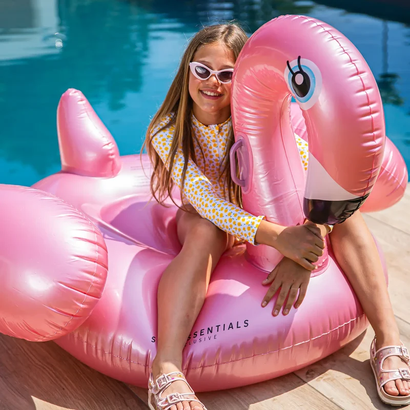 Flamant Rose gold gonflable XXL - Swim Essentials