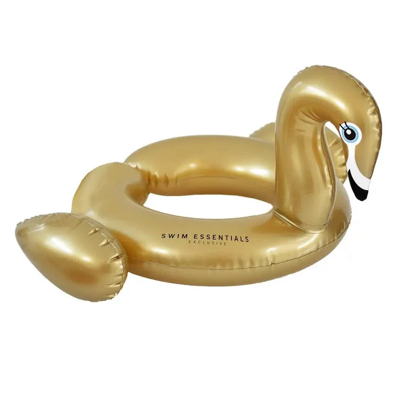 Cygne Gonflable - Édition or, accessoire de Natation ( 3 ans et + )- Swim Essentials