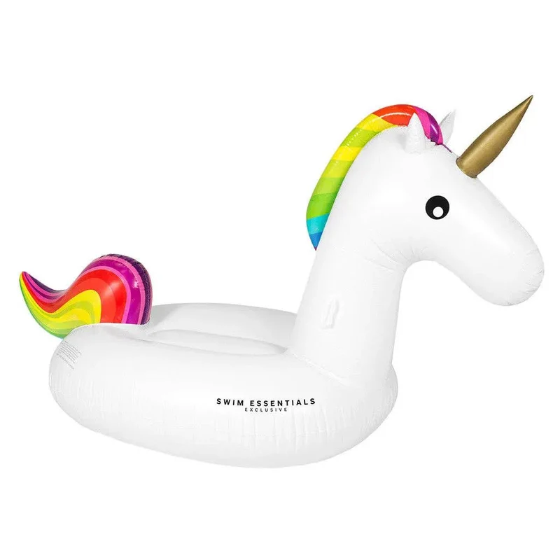 Licorne gonflable XXL - blanche - Swim Essentials
