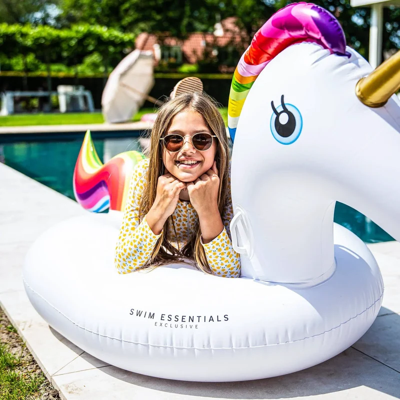 Licorne gonflable XXL - blanche - Swim Essentials
