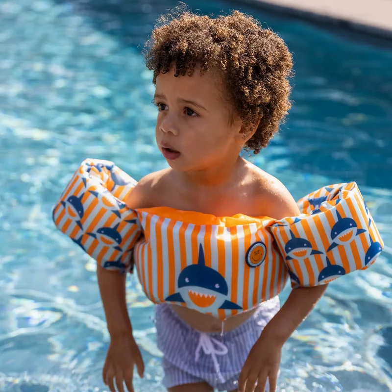 Brassards de natation requin - 2 à 6 ans, gilet - Swim Essentials