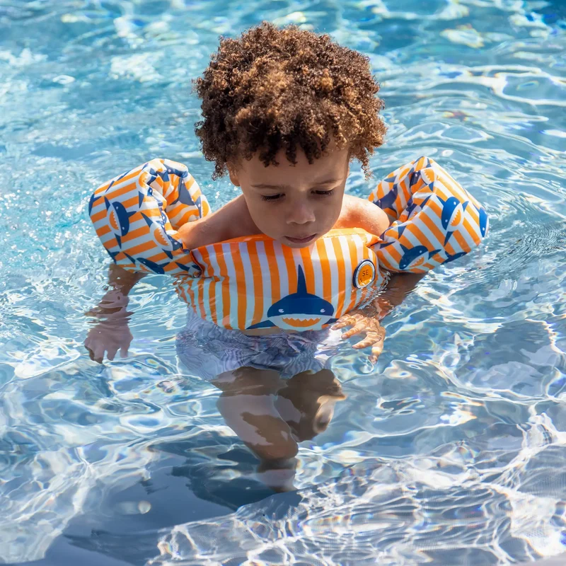 Brassards de natation requin - 2 à 6 ans, gilet - Swim Essentials