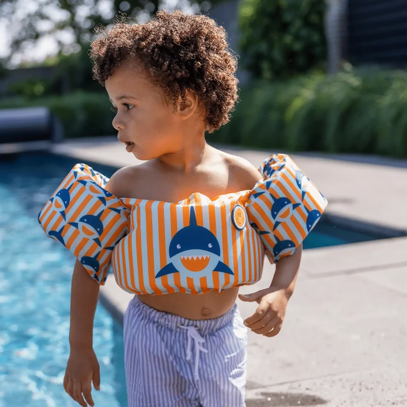 Brassards de natation requin - 2 à 6 ans, gilet - Swim Essentials