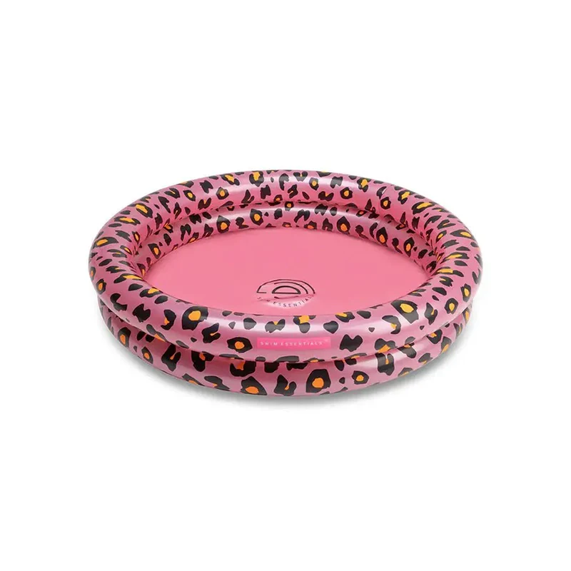 Piscine Gonflable avec Imprimé Léopard Rose 100 cm - Swim Essentials
