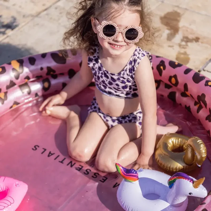 Piscine Gonflable avec Imprimé Léopard Rose 100 cm - Swim Essentials