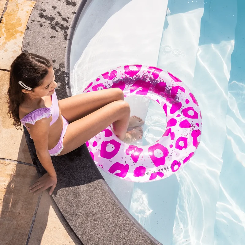 Bouée imprimé léopard - fluo, 6 ans et + - Swim Essentials