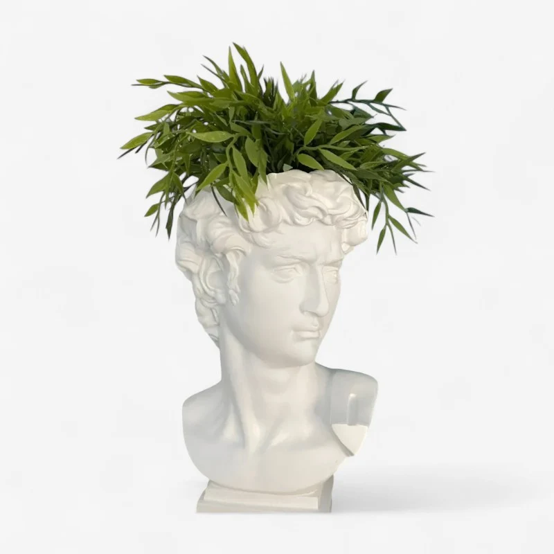 CozySculpt - Dekorativ menneskefigur blomsterpotte til indendørs udstilling