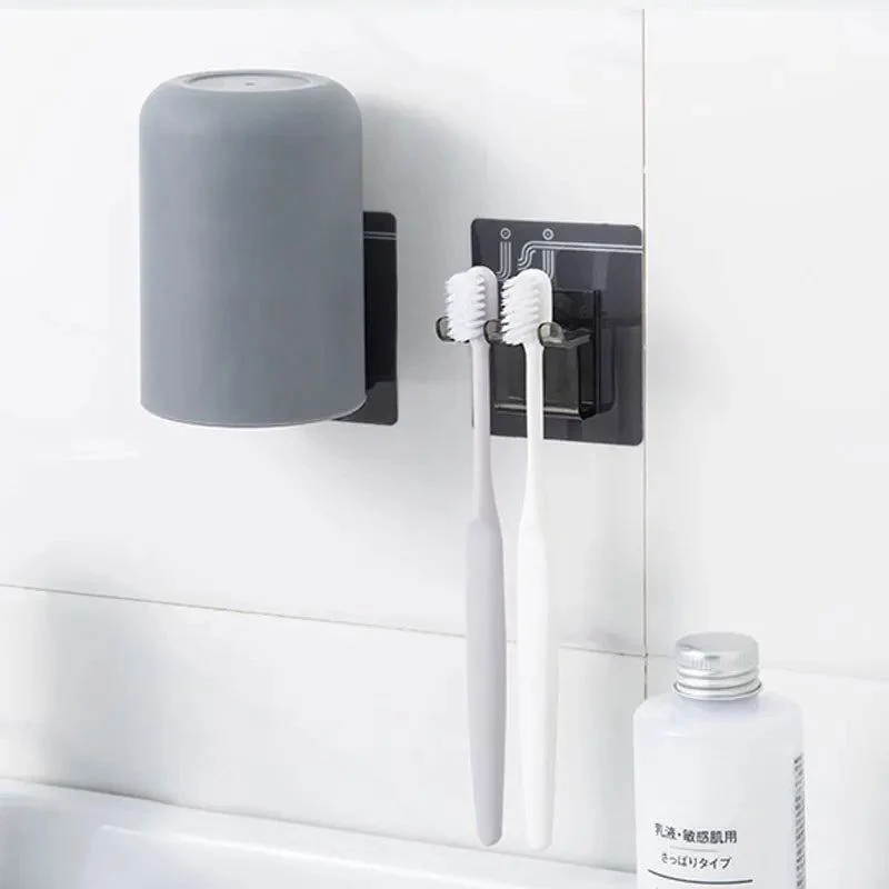 CleanMount - Vægmonteret tandbørsteholder med kop