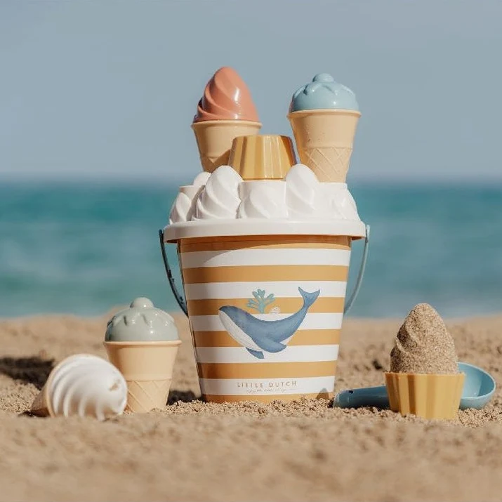 Little Dutch Eimer-Set Eiscreme Ocean Dreams Blau – ab 18 Monaten