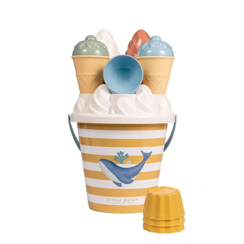 Little Dutch Eimer-Set Eiscreme Ocean Dreams Blau – ab 18 Monaten