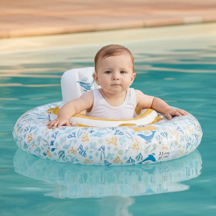 Baby-Schwimmsitz Ocean Dreams Blue 67 cm | Little Dutch
