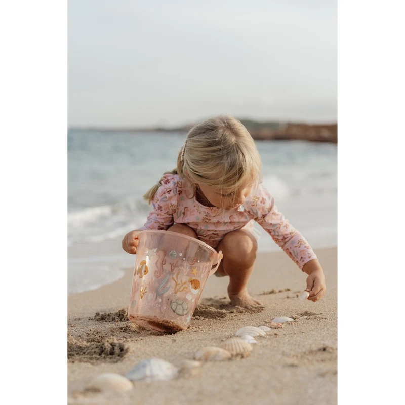 Strandeimer für Kinder ab 18 Monaten – Sandspielzeug in Pink
