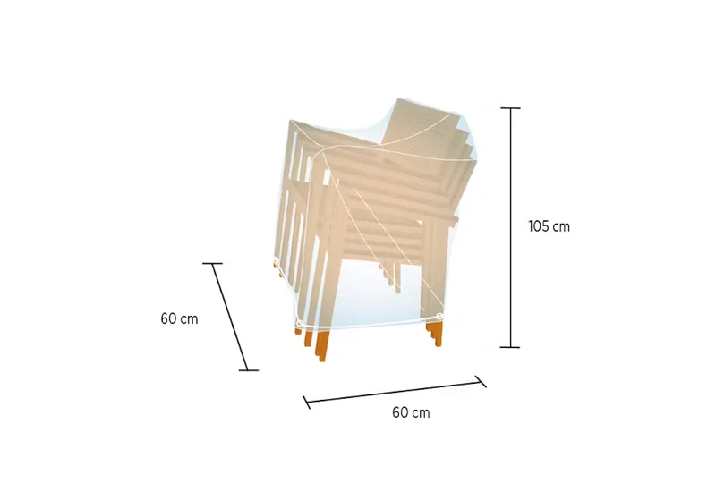 Campingaz - Funda Cubre Sillas Apiladas X4 (105 × 60 × 60 cm)