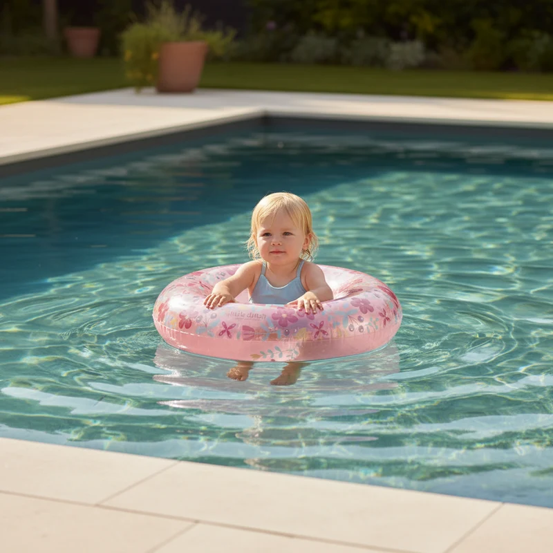 Schwimmring Kinder Pink Flowers 50 cm – ab 3 Jahren
