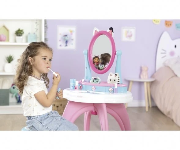 Gabby's Poppenhuis 2in1 Kaptafel met Kruk