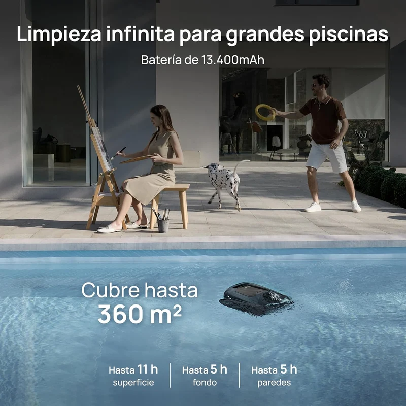 Beatbot AquaSense 2 Pro Robot limpiafondos sin cable para piscina