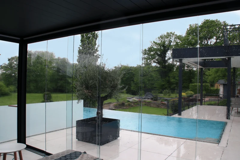 Pinela Antraciet vrijstaand overkapping 350 x 355 cm