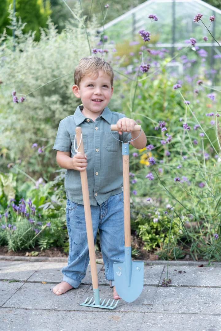 Personalisierte Kinderschaufel Forest Friends Blau – ab 3 Jahren