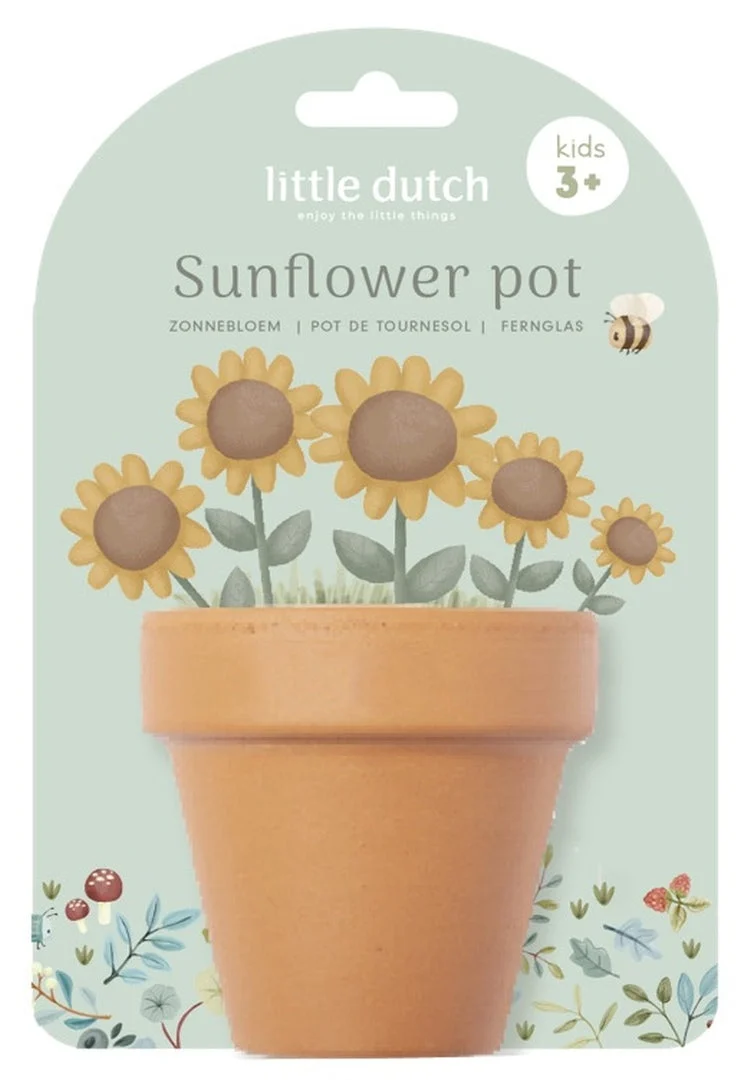 Little Dutch Pflanztopf Sonnenblume – Pflanzset für Kinder