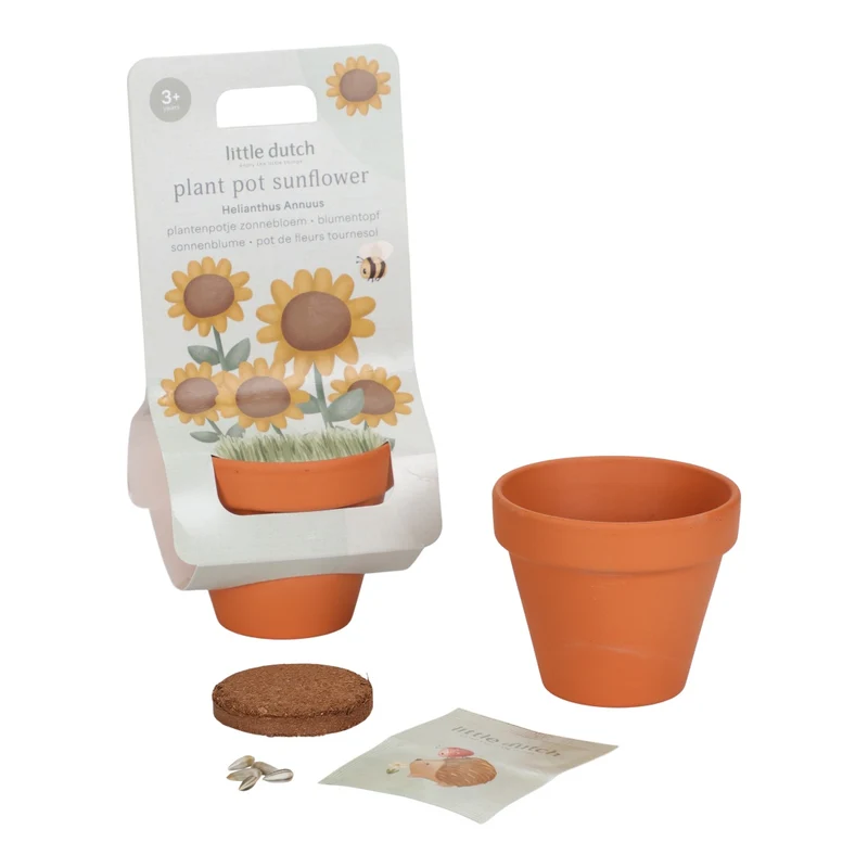 Little Dutch Pflanztopf Sonnenblume – Pflanzset für Kinder
