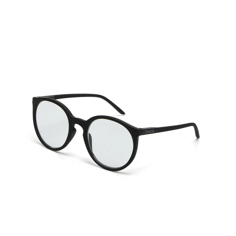 Occhiali da Lettura Modello Bologna +1.5 Finitura Morbida Nero OKKIA