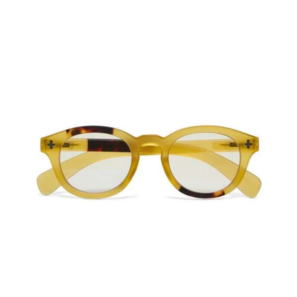 Occhiali da Lettura Anti Luce Blu Milano Giallo Havana +2,50 OKKIA