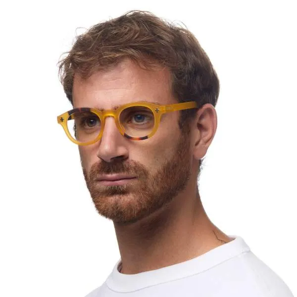 Occhiali da Lettura Anti Luce Blu Milano Giallo Havana +2,50 OKKIA