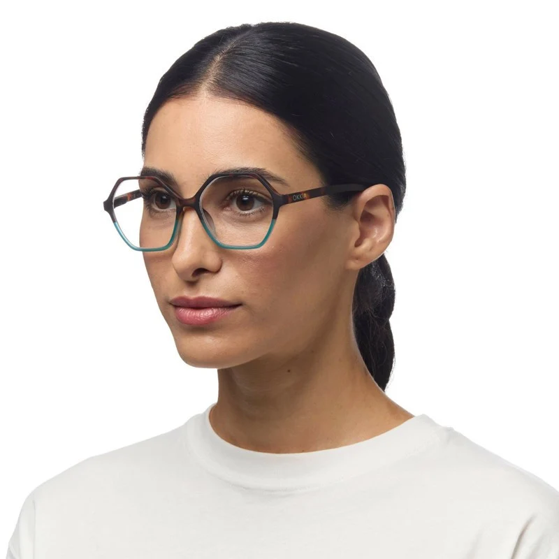 Occhiali da Lettura Modello Venezia +2.5 Avana e Blu OKKIA