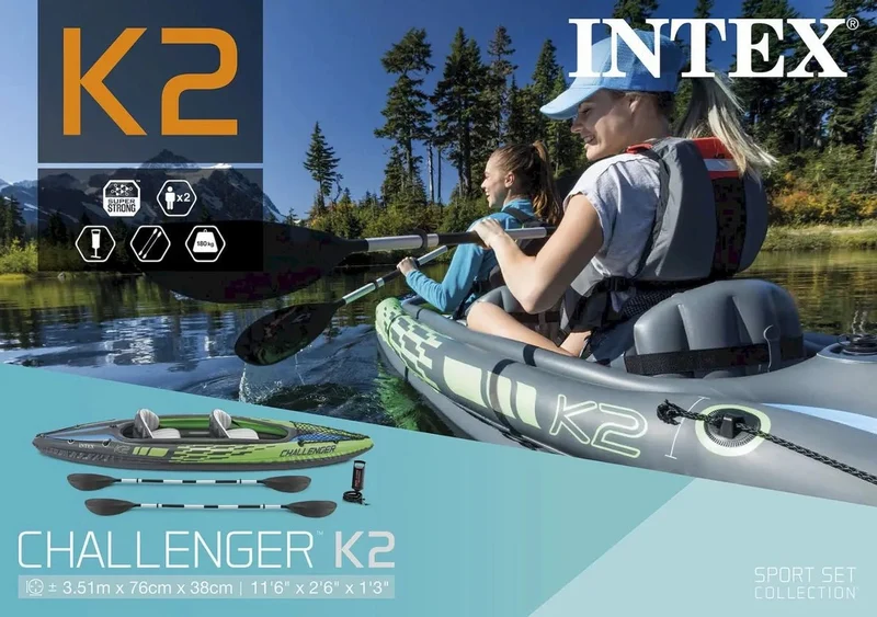 Intex Challenger K2 opblaasbare kajak - 2 personen