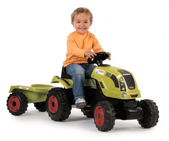 Smoby Claas Farmer Xl Traktor + Aanhangwagen