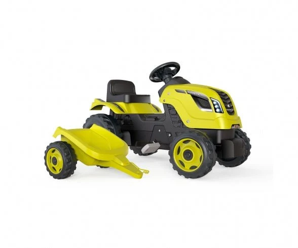 Smoby Farmer XL traptractor met aanhanger - Groen