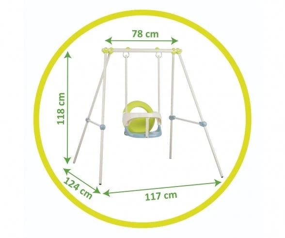 Smoby Metalen Babyschommel - 120 x 117 x 120 cm