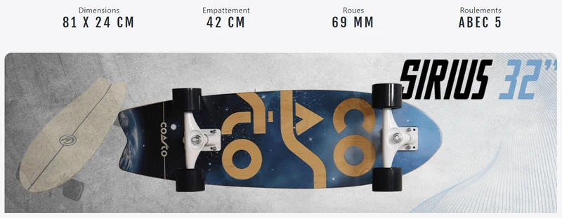 Coasto Sirius 32" Surfskate