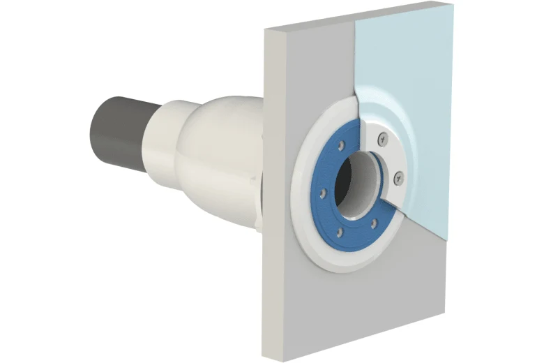 Wanddoorvoer 1,5'' Duravision voor dunne wand met/zonder liner