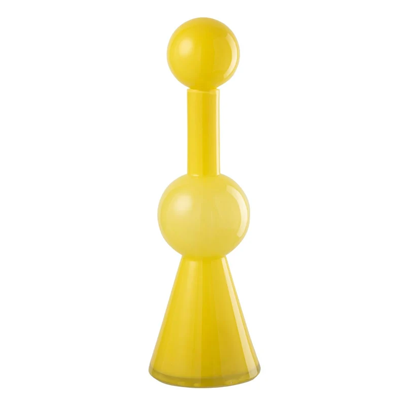 Bottiglia Decorativa in Vetro Ubi H 50 xD 15.5 cm Gialla