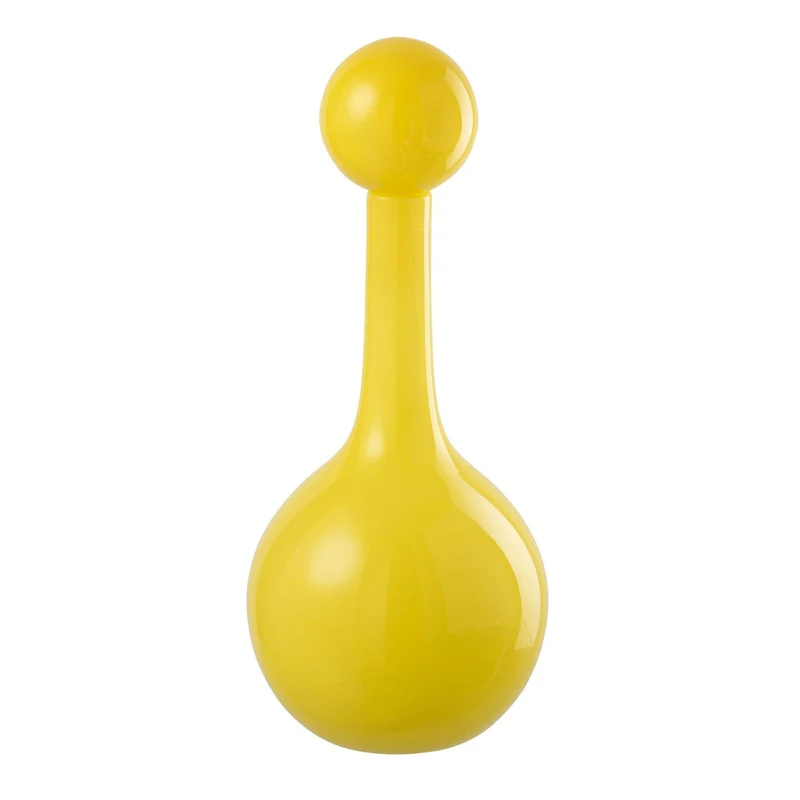 Bottiglia Decorativa in Vetro Ubi H 46 cm Giallo