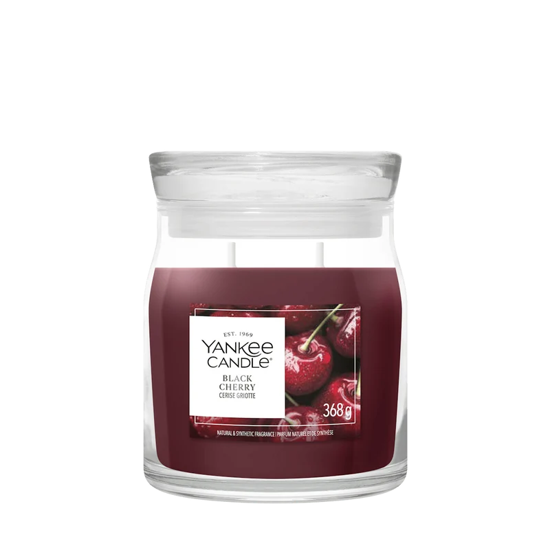 Candela Giara Media Black Cherry 368g Rosso Yankee Candle