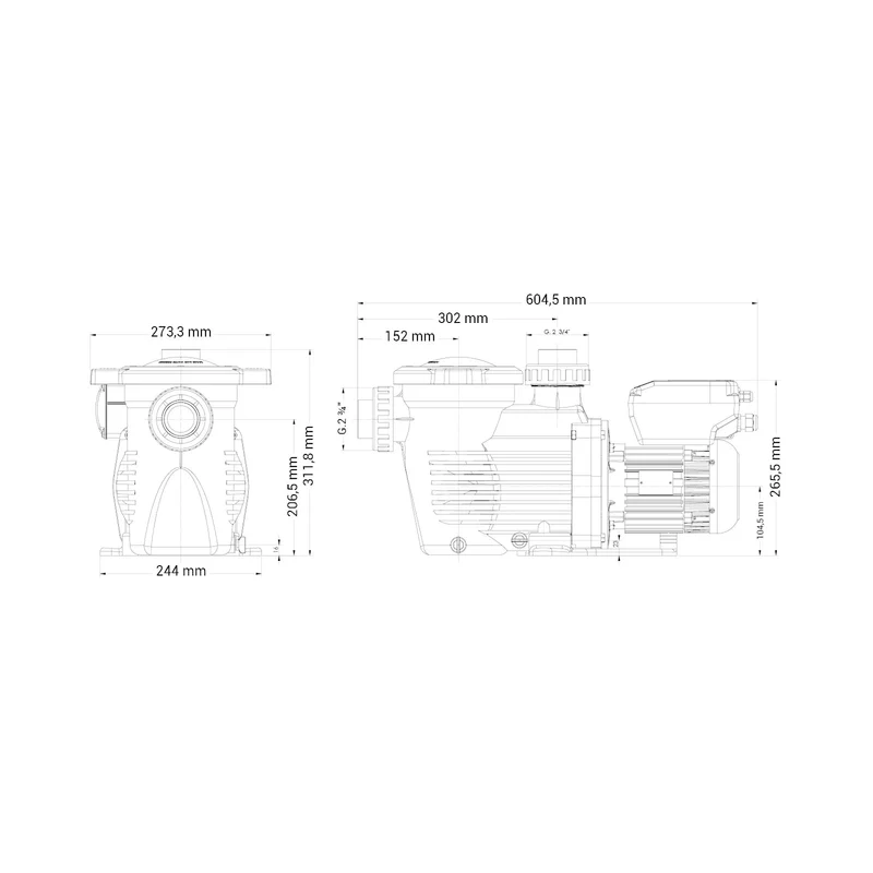 Hayward K-Flo VSTD Zwembadpomp