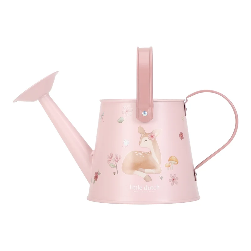 Kinder-Gießkanne Fairy Garden Rosa aus Metall ab 3 Jahren | Little Dutch