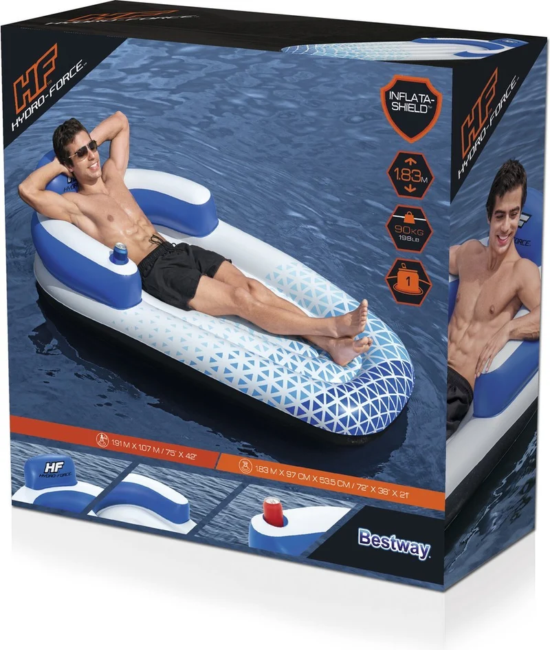 Bestway Luchtmatras Zwembad - Indigo Wave Lounge