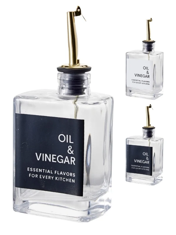 Bottiglia per Olio e Aceto in Vetro con Dosatore 280ml Excellent Houseware