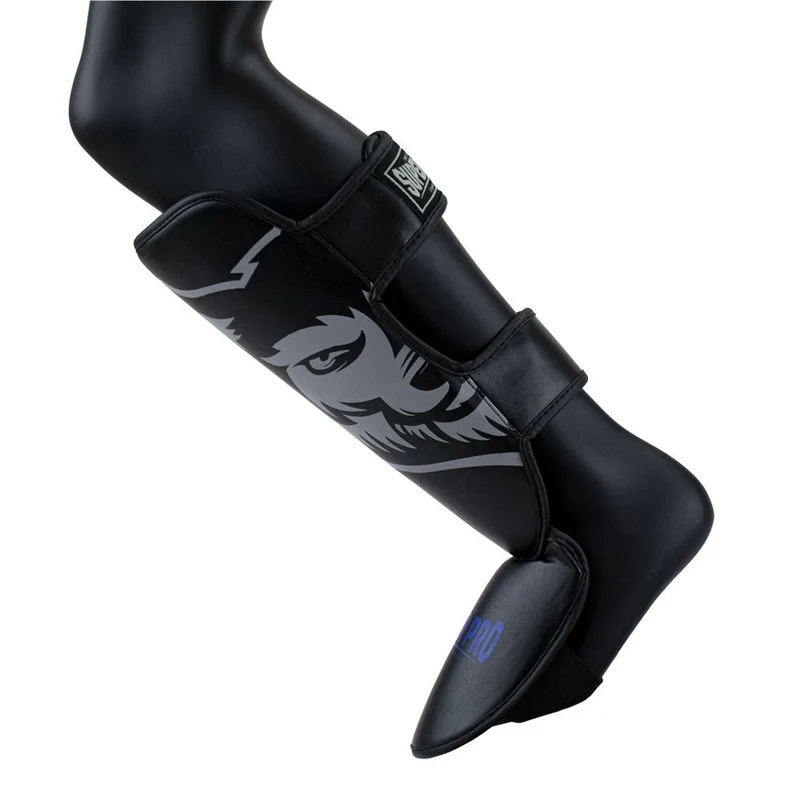 Super Pro Combat Gear Scheenbeschermer Kids Wolf - Zwart/Grijs