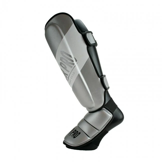 Super Pro Combat Gear Rebel Scheenbeschermers - Grijs/Wit