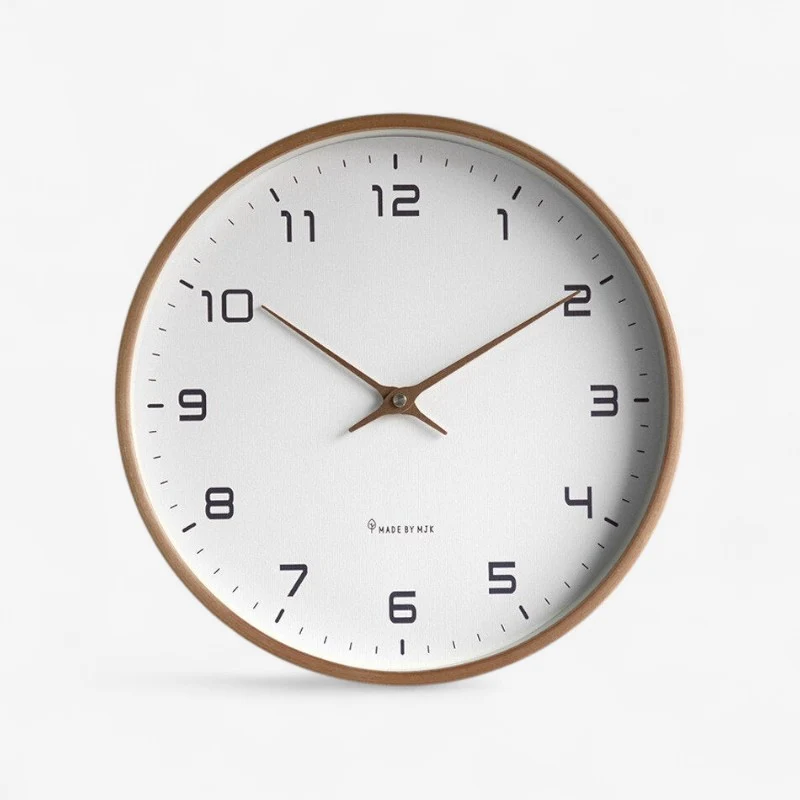 ClockNest – Rund Vægur med Digital Display