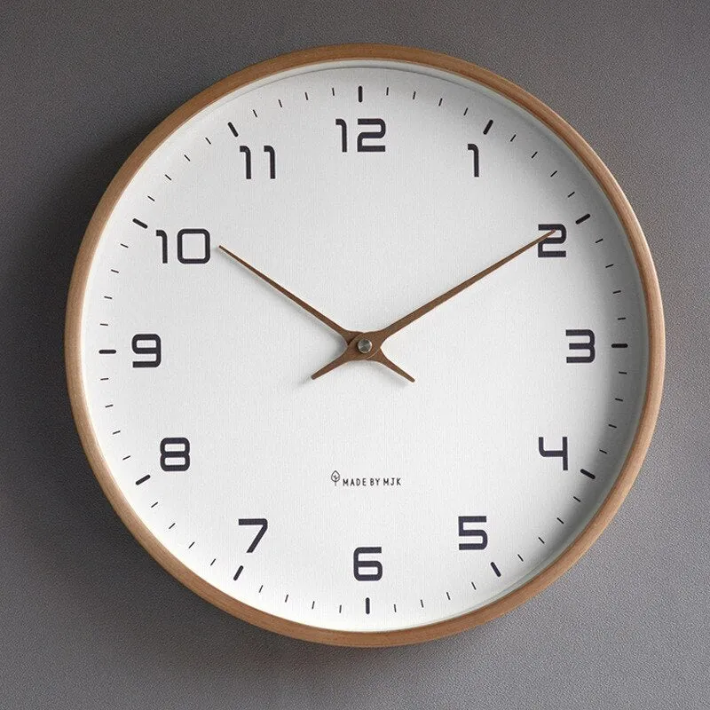 ClockNest – Rund Vægur med Digital Display