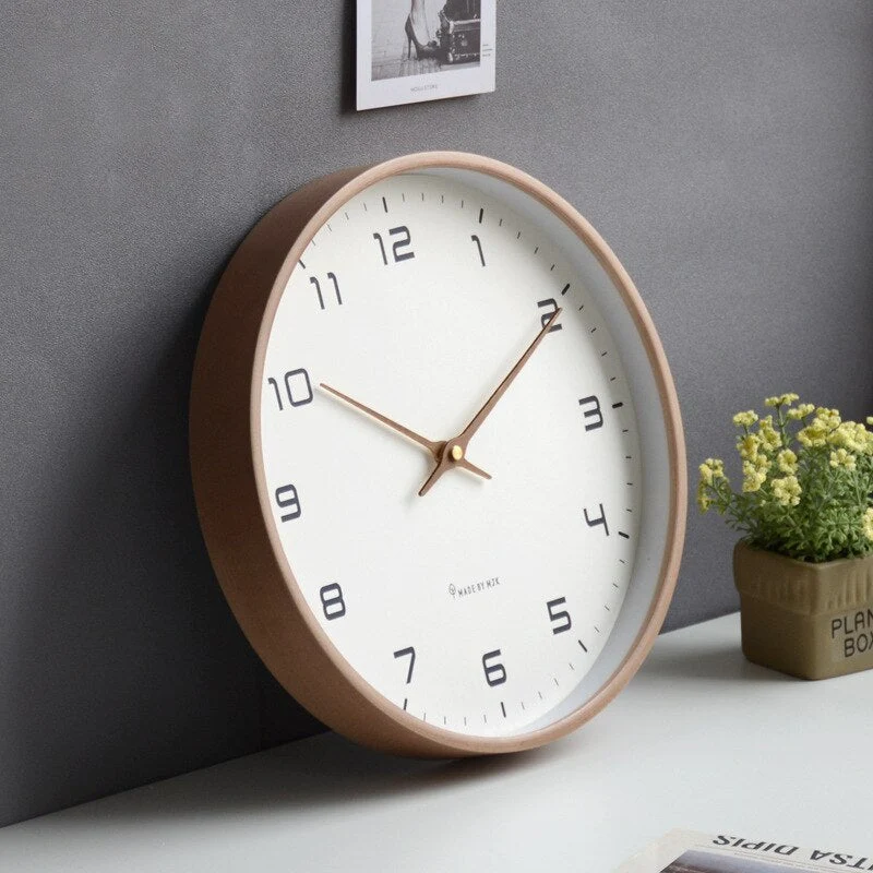 ClockNest – Rund Vægur med Digital Display