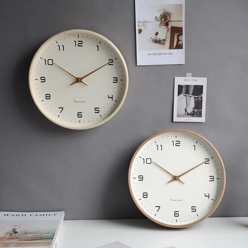 ClockNest – Rund Vægur med Digital Display