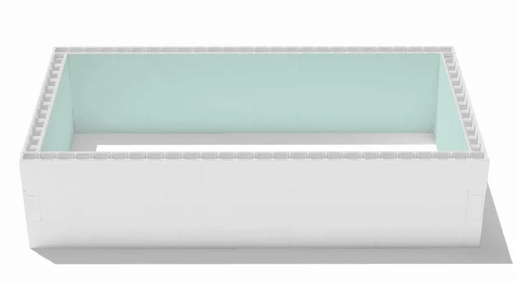 High Density Polystyreen zwembad zelfbouwpakket - 10,00 x 5,00 x 1,50 m
