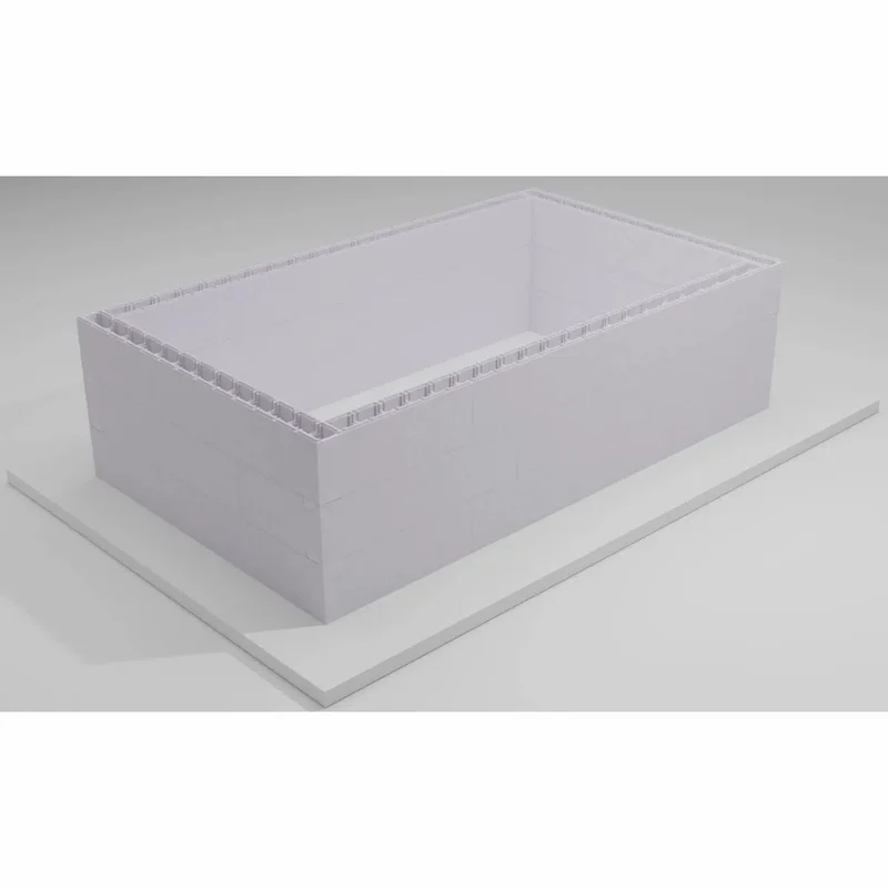 High Density Polystyreen zwembad zelfbouwpakket - 10,00 x 5,00 x 1,50 m