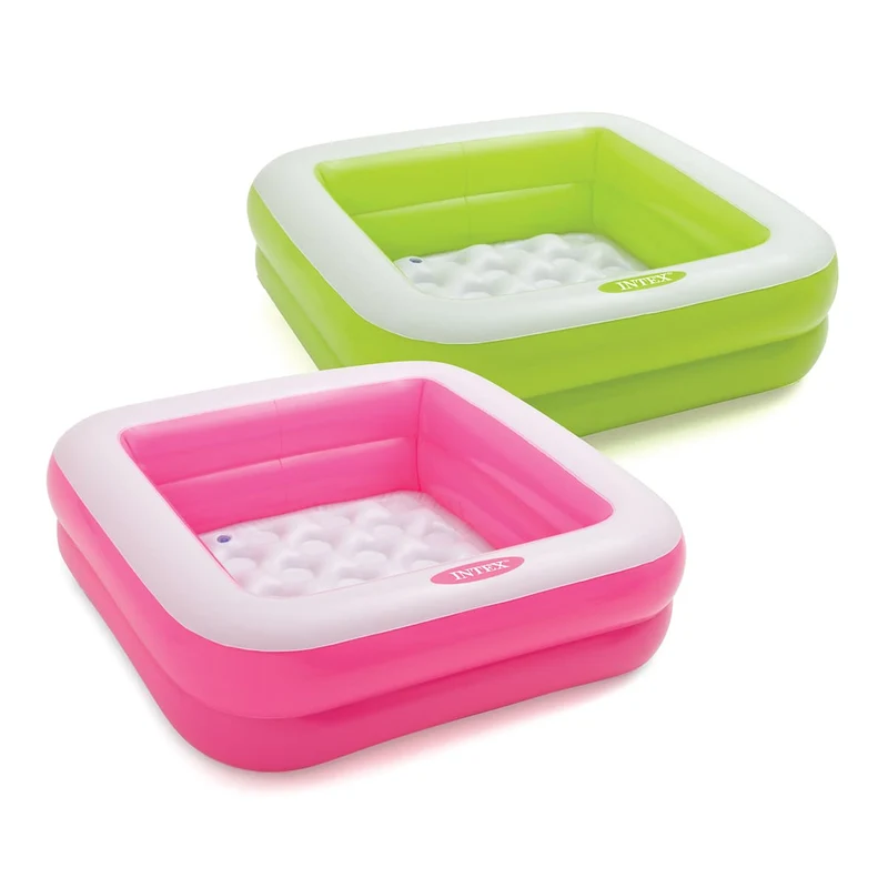 Piscine carré gonflable pour bébé - 34 pouces (2 couleurs disponibles)